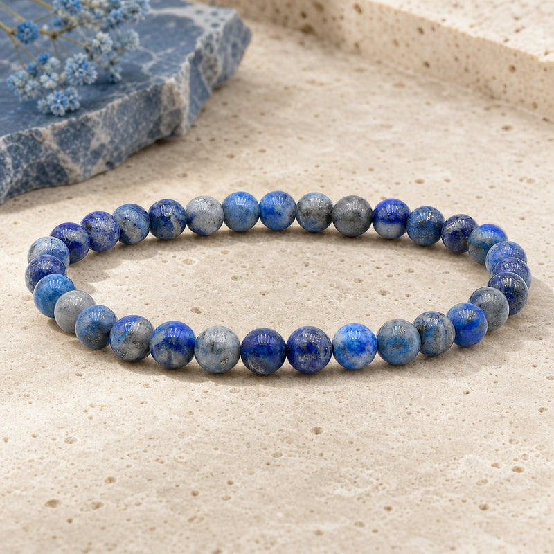 Bracelet Lapis Lazuli 6 mm – Clarté Tranquille