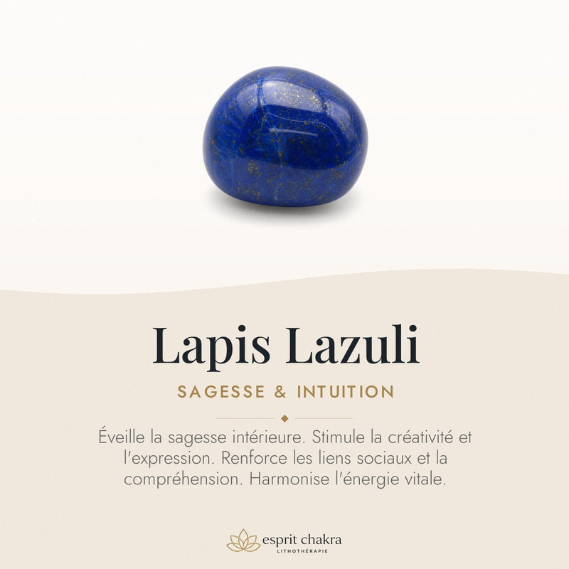 Bracelet Lapis Lazuli 8 mm – Éclat Léger