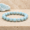 Bracelet Larimar 10 mm – Sérénité Marine