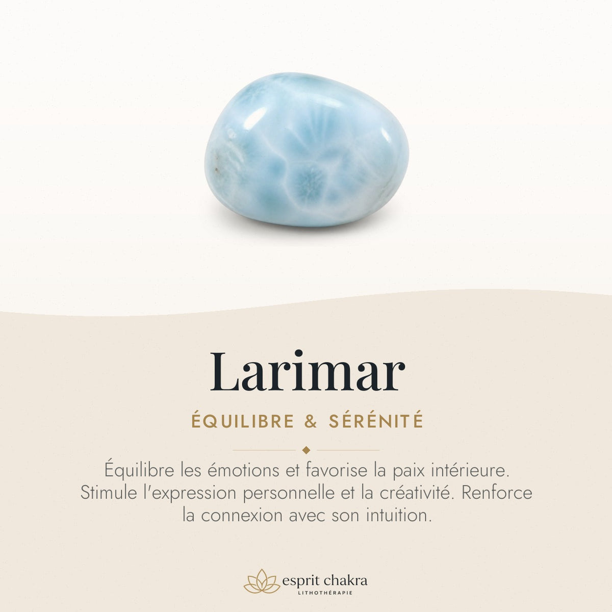 Bracelet Larimar 6 mm – Reflet Doux — vertus de la pierre