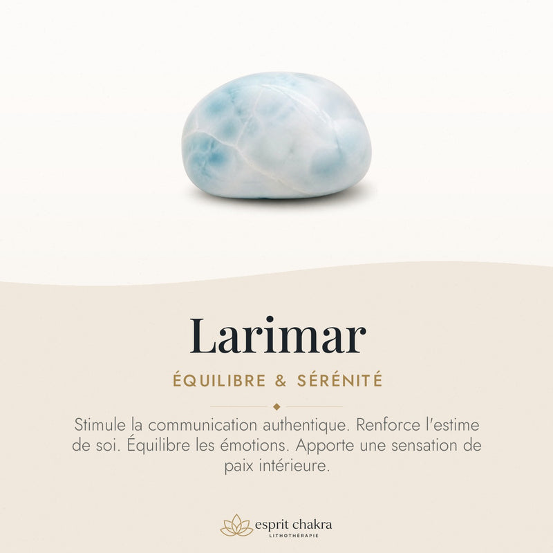 Bracelet Larimar 6 mm – Souffle Serein