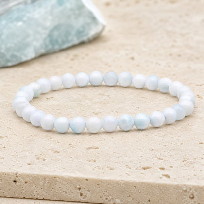 Bracelet Larimar 6 mm – Souffle Serein