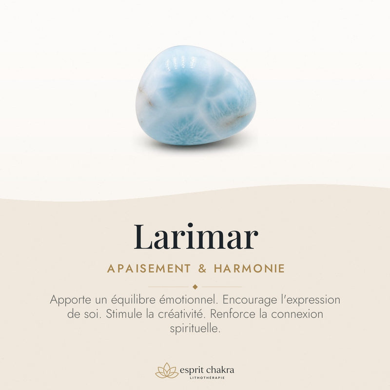 Bracelet Larimar 8 mm – Reflet Serein