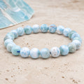 Bracelet Larimar 8 mm – Reflet Serein