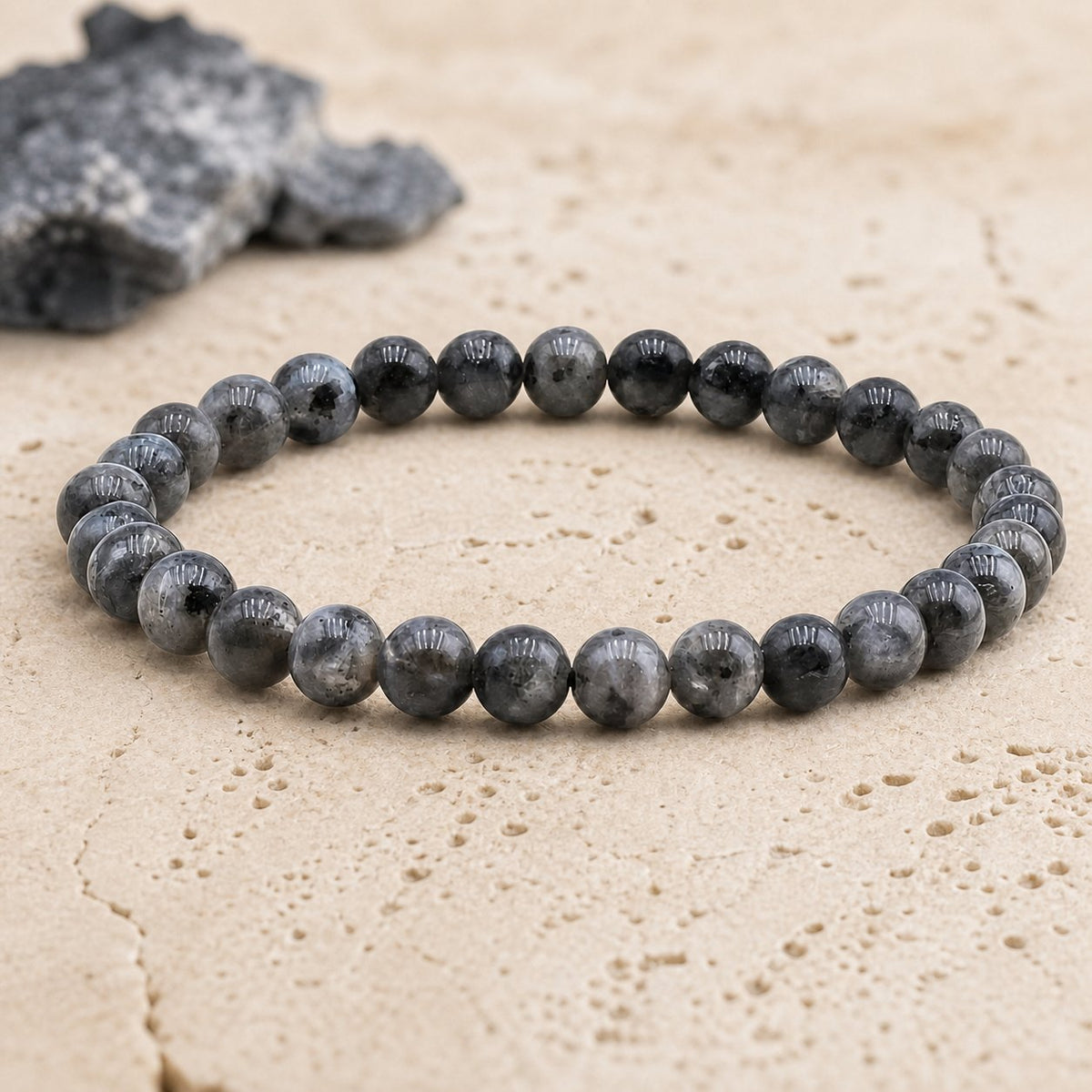 Bracelet Larvikite 6 mm – Protection