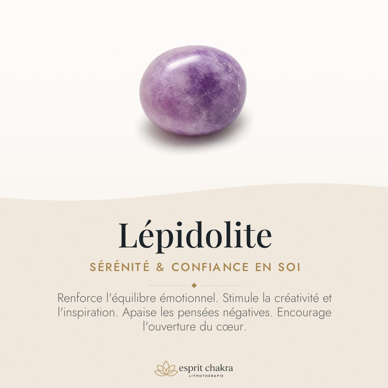 Bracelet Lépidolite 10 mm – Paix Retrouvée — vertus de la pierre