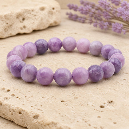Bracelet Lépidolite 10 mm – Paix Retrouvée