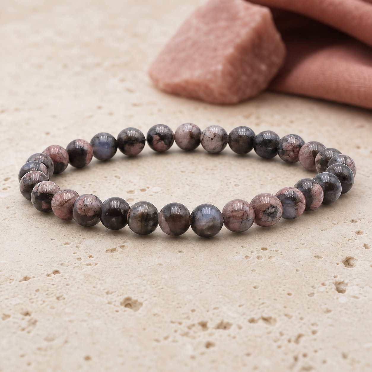 Bracelet Libérite Bleue 6 mm – Résilience Sereine