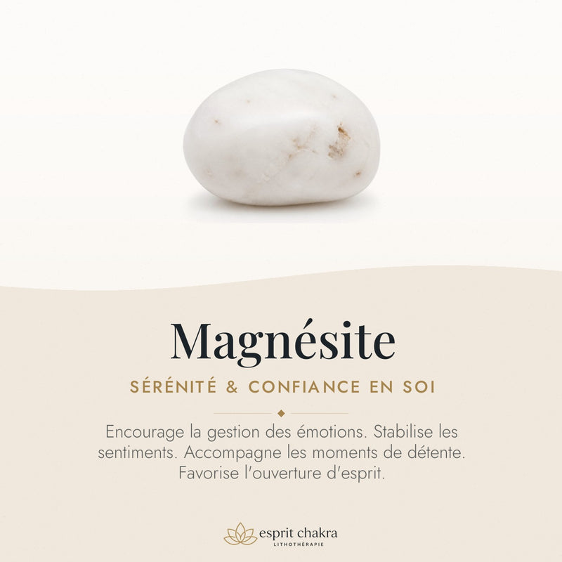 Bracelet Magnésite 6 mm – Harmonie du Calme