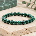 Bracelet Malachite 8 mm – Étincelle Douce