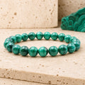 Bracelet Malachite Claire 8 mm – Protection Tendre