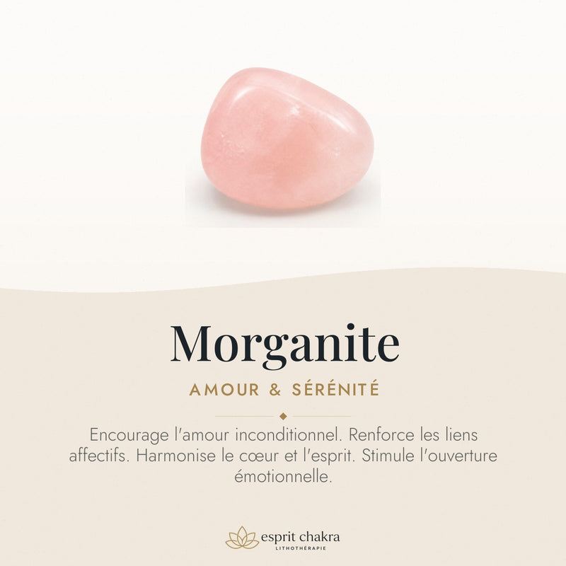 Bracelet Morganite 10 mm – Amour Doux