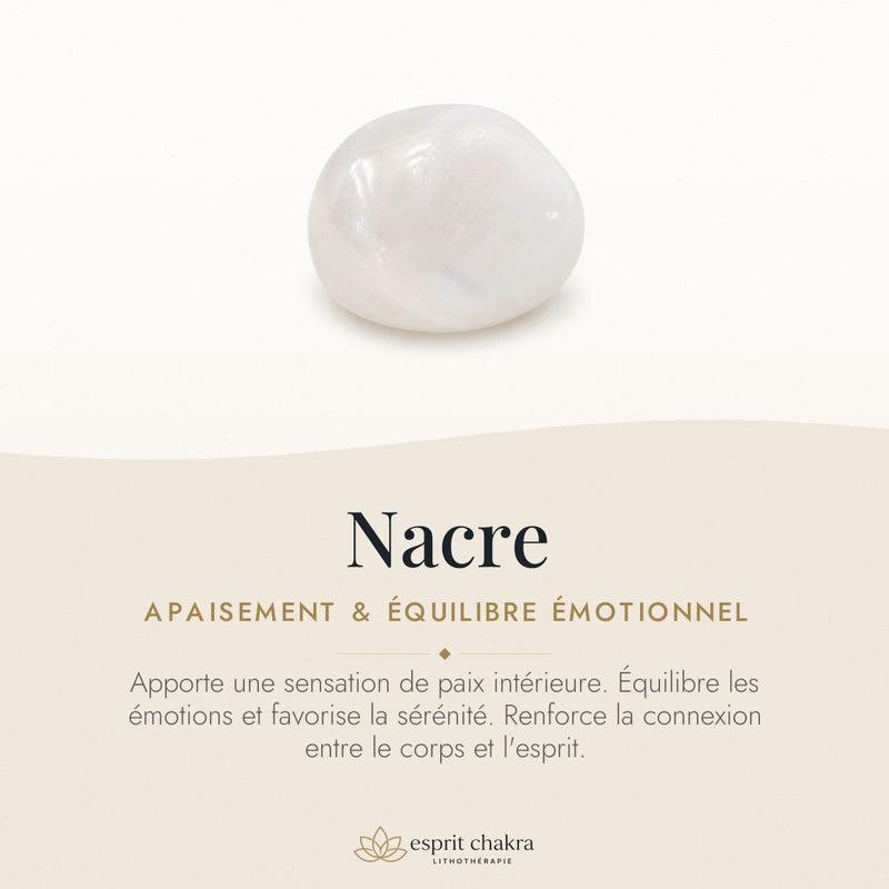 Bracelet Nacre 6 mm – Présence Tendre
