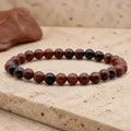 Bracelet Obsidienne Acajou 6 mm – Force Ancrée