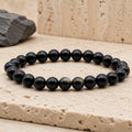 Bracelet Obsidienne Dorée 8 mm – Chaleur Douce