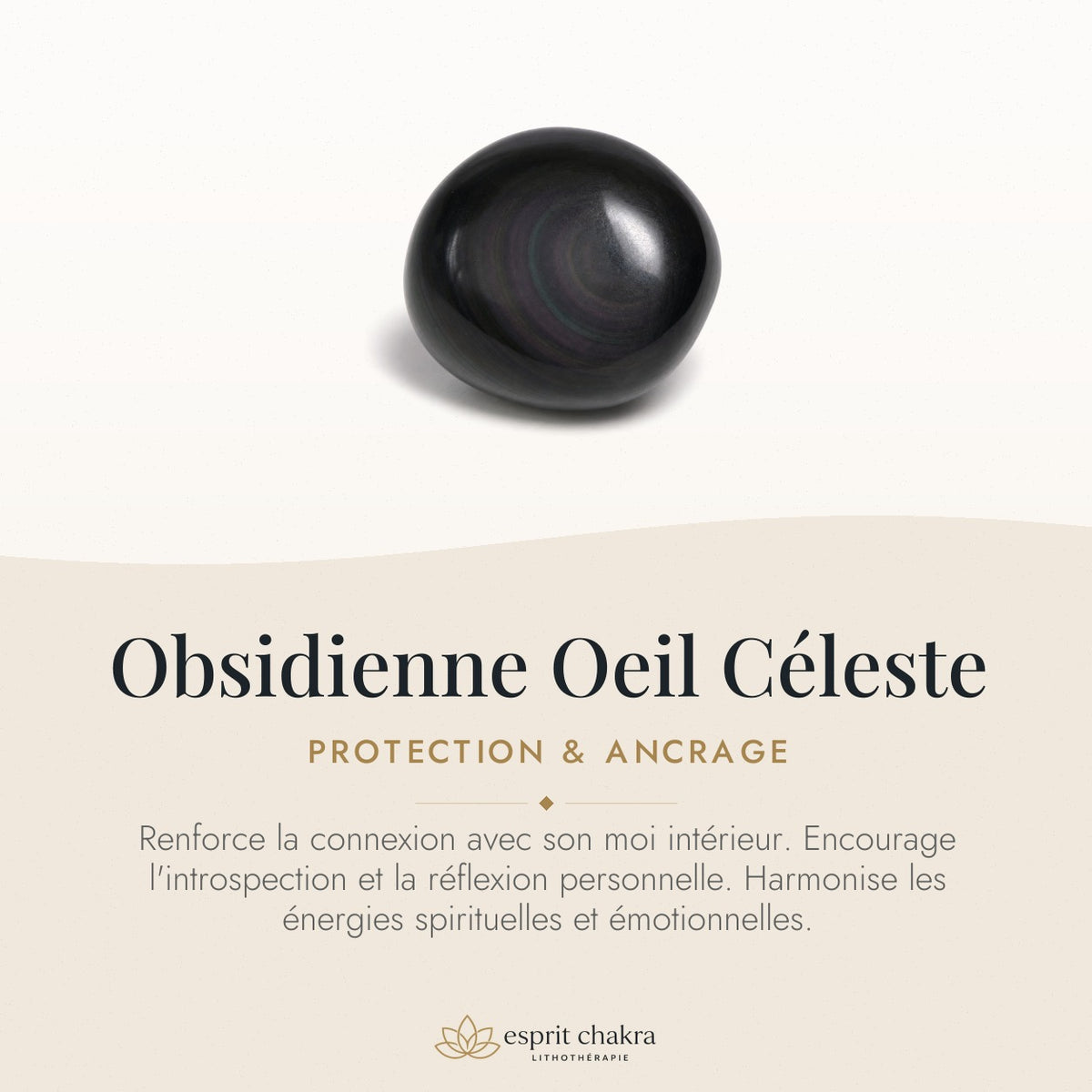 Bracelet Obsidienne Œil Céleste 4 mm – Protection Invisible — vertus de la pierre