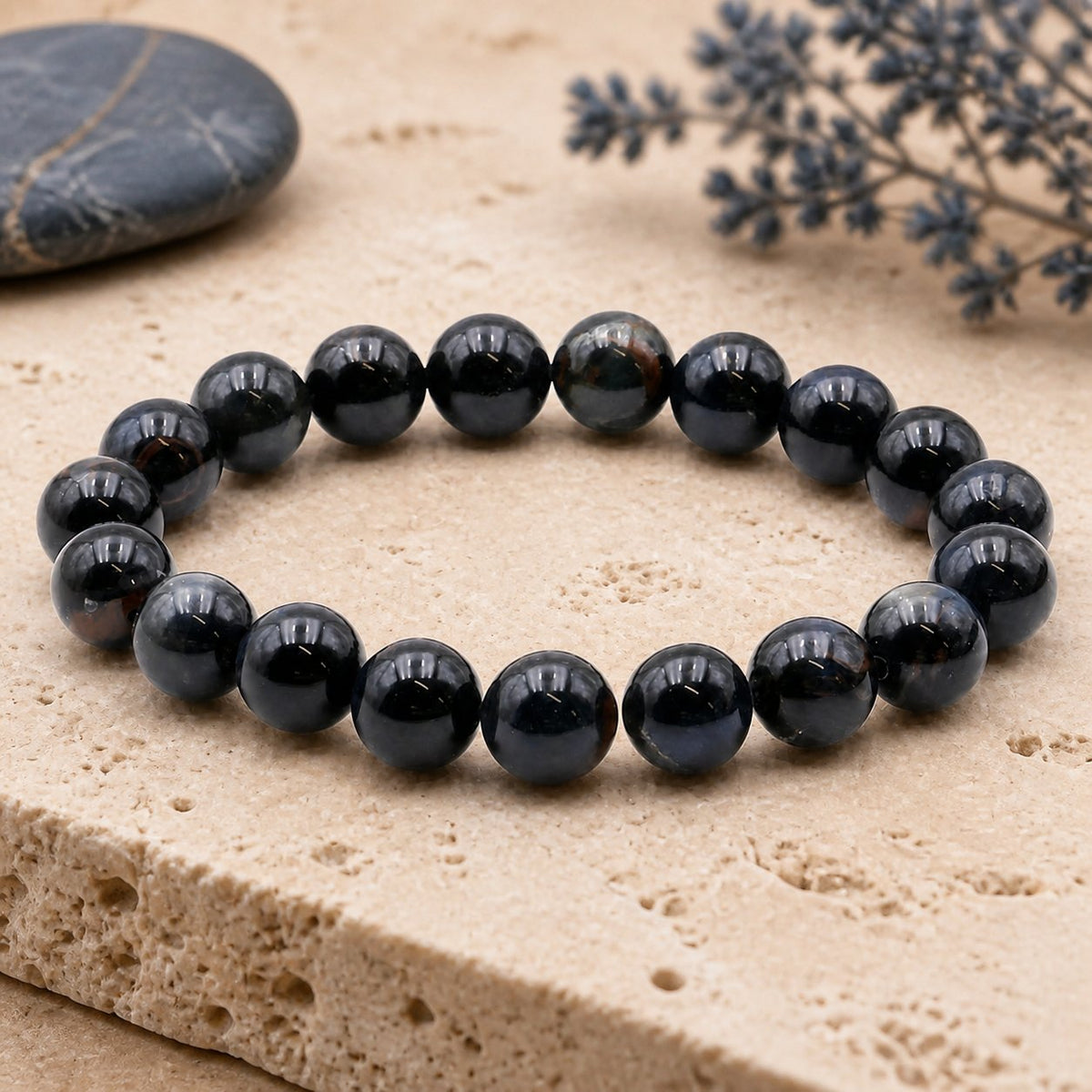 Bracelet Oeil de Faucon 10 mm – Clairvoyance du Choix