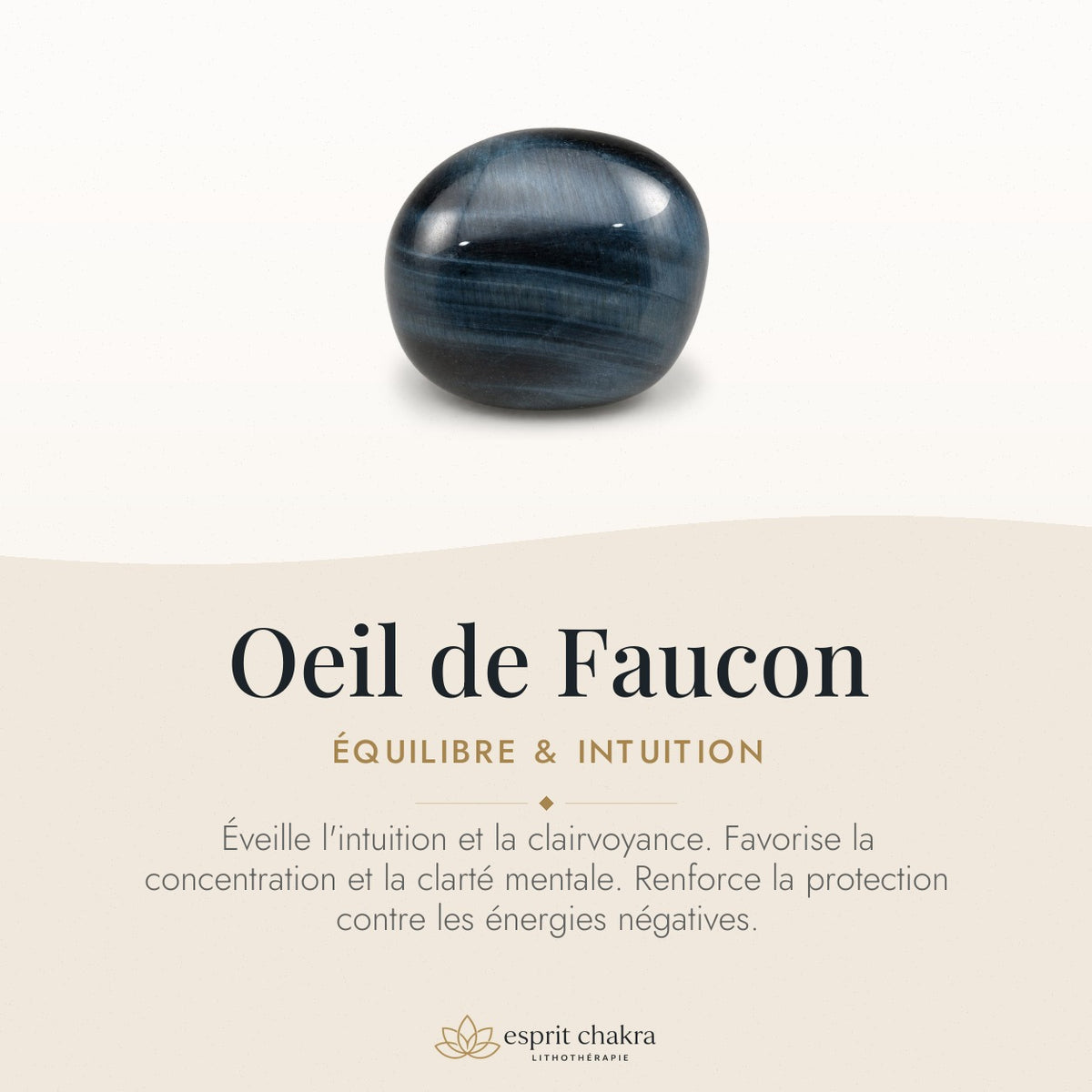 Bracelet Œil de Faucon 10 mm – Sérénité de la Hauteur — vertus de la pierre
