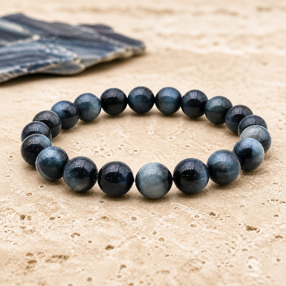 Bracelet Œil de Faucon 10 mm – Sérénité de la Hauteur