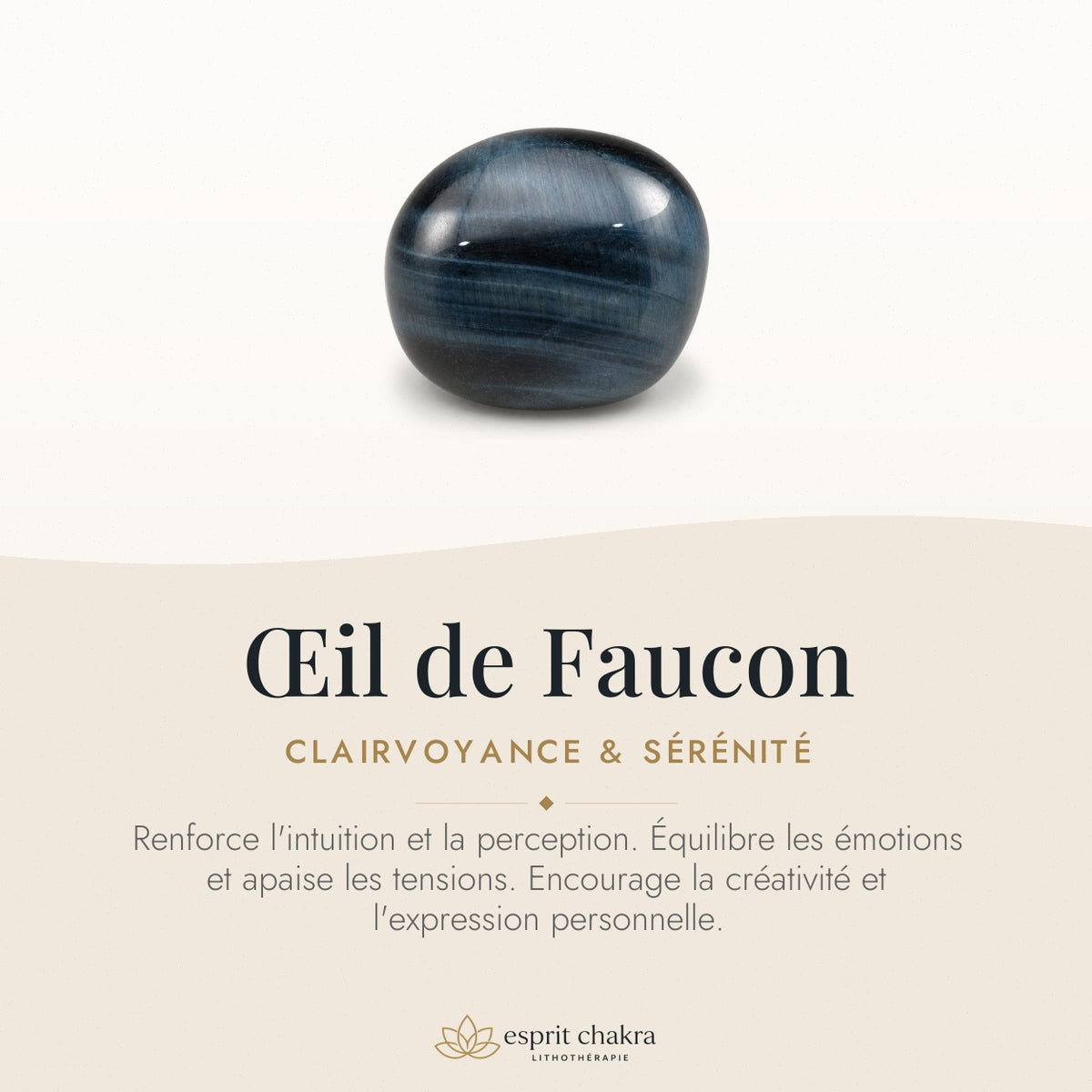 Bracelet Œil de Faucon 10 mm – Vision Calme — vertus de la pierre