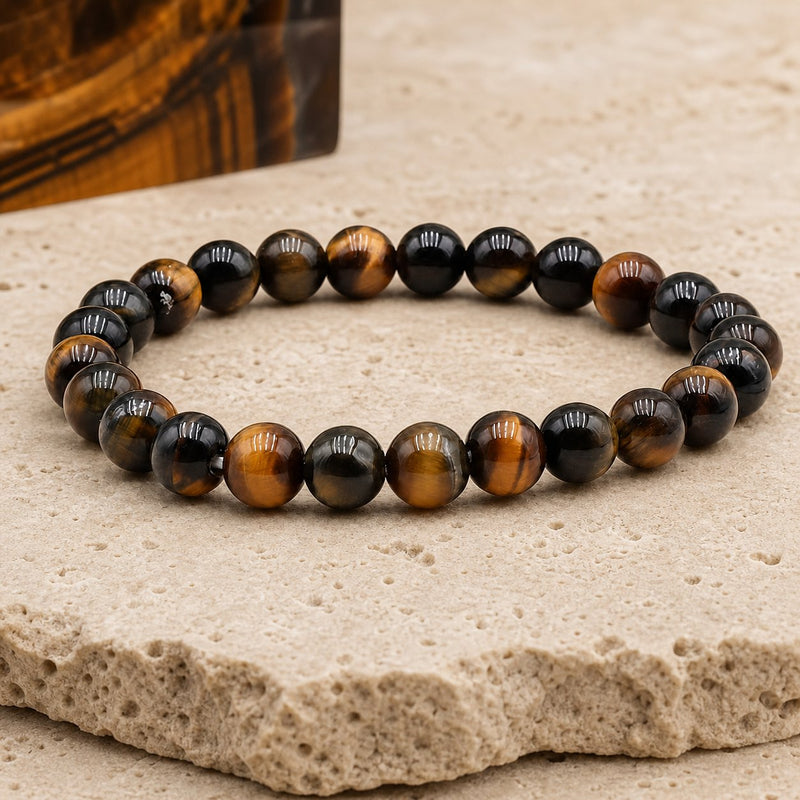 Bracelet Œil de Faucon 8 mm – Rivage Doux