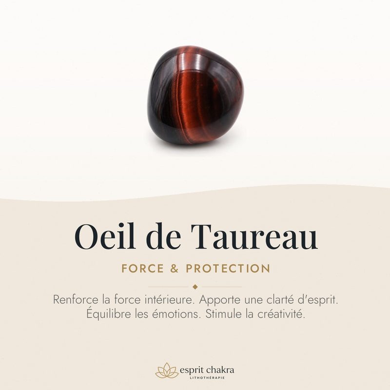 Bracelet Oeil de Taureau 10 mm – Force Assurée