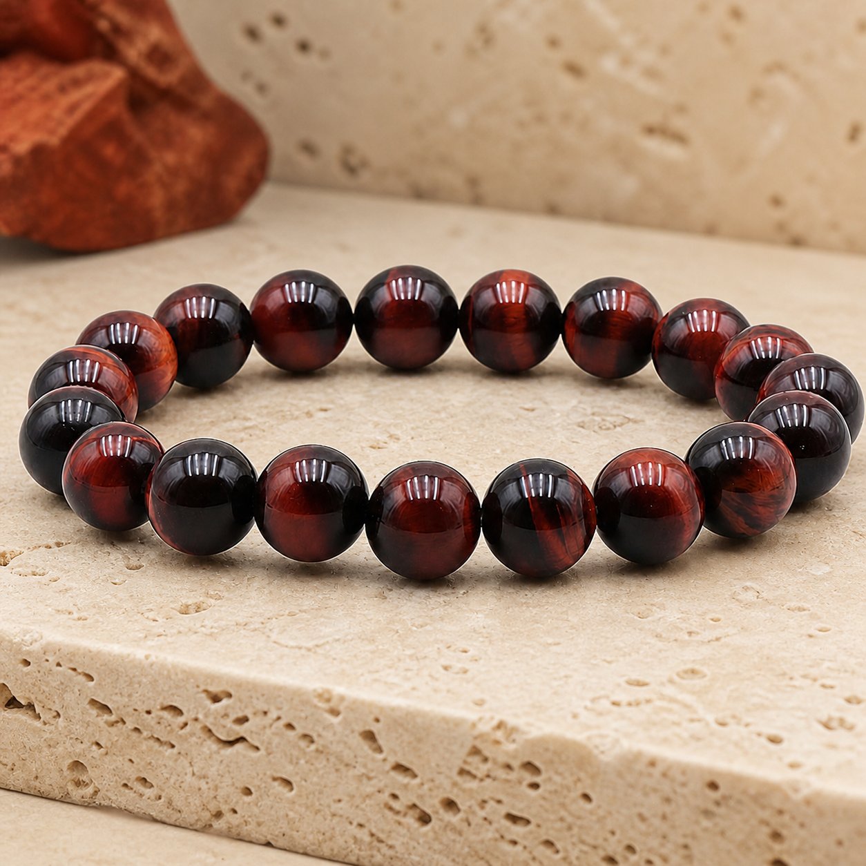 Bracelet Oeil de Taureau 10 mm – Force Assurée