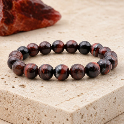 Bracelet Oeil de Taureau 10 mm – Force de la Volonté