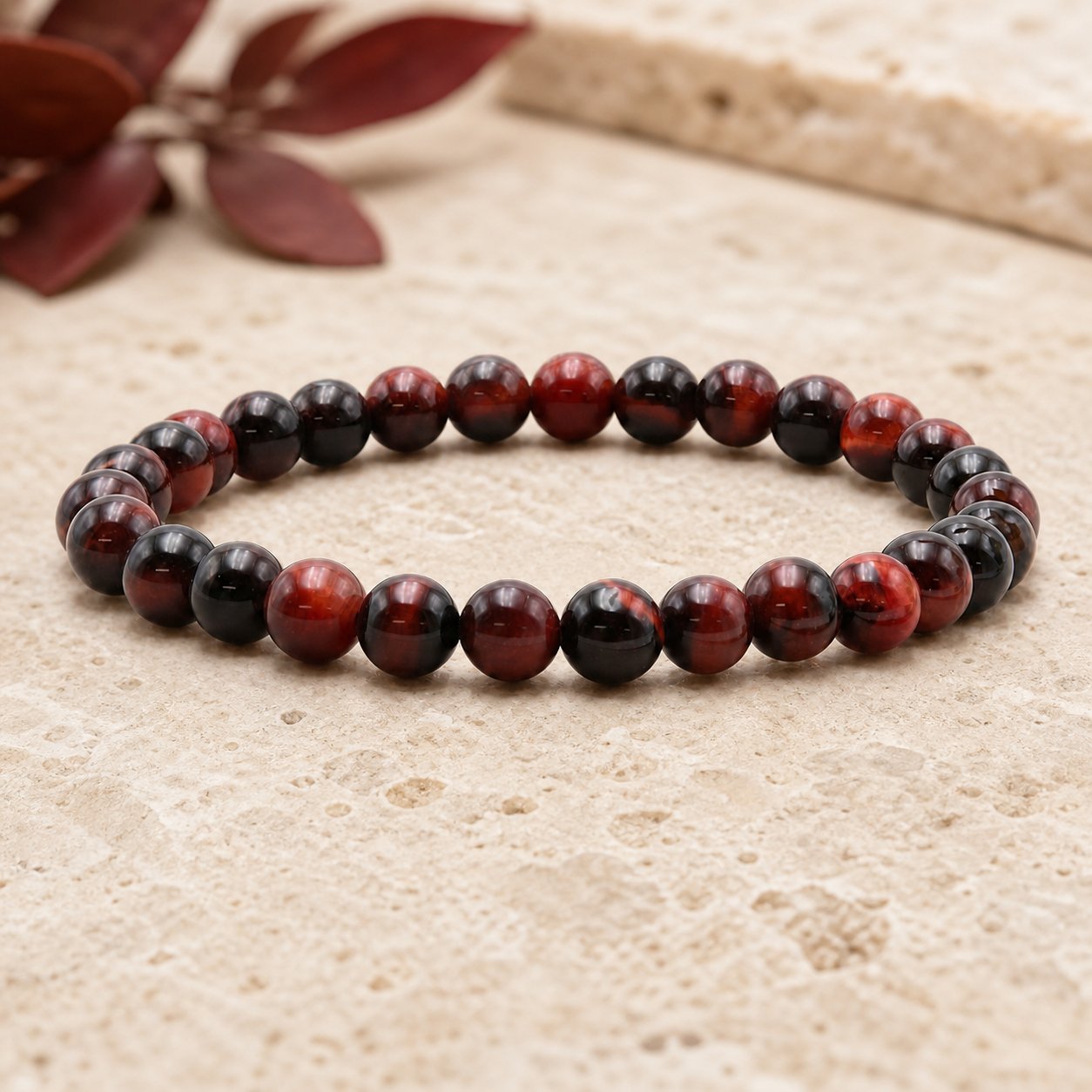 Bracelet Œil de Taureau 6 mm – Onde Douce