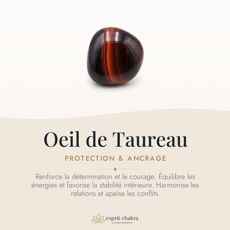 Bracelet Oeil de Taureau 8 mm – Rive Paisible