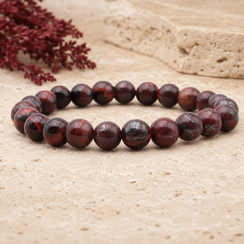 Bracelet Oeil de Taureau 8 mm – Rive Paisible