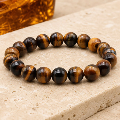 Bracelet Oeil de Tigre 10 mm – Ancrage Profond