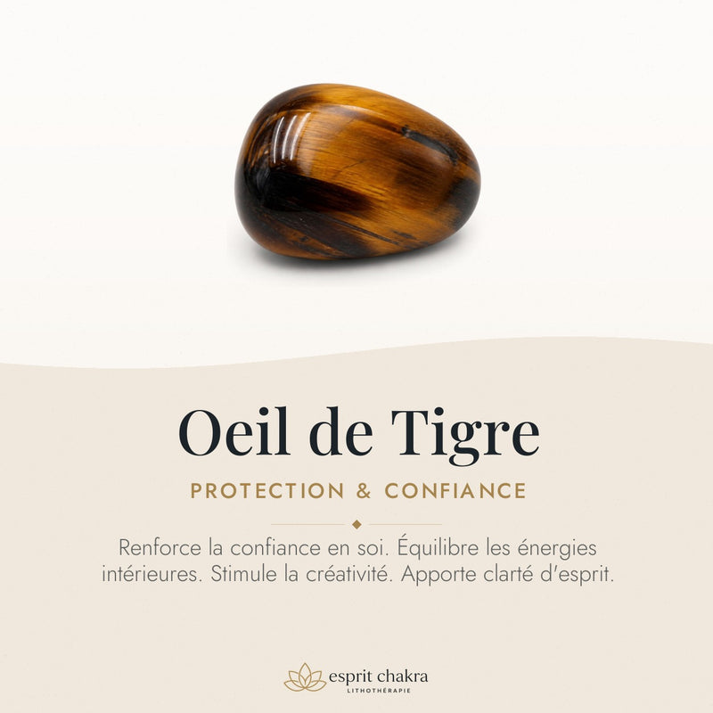Bracelet Œil de Tigre 6 mm – Regard Assuré