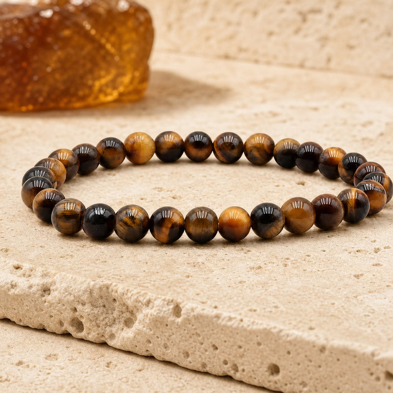 Bracelet Œil de Tigre 6 mm – Regard Assuré