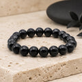 Bracelet Onyx 10 mm – Fermeté de l’Engagement