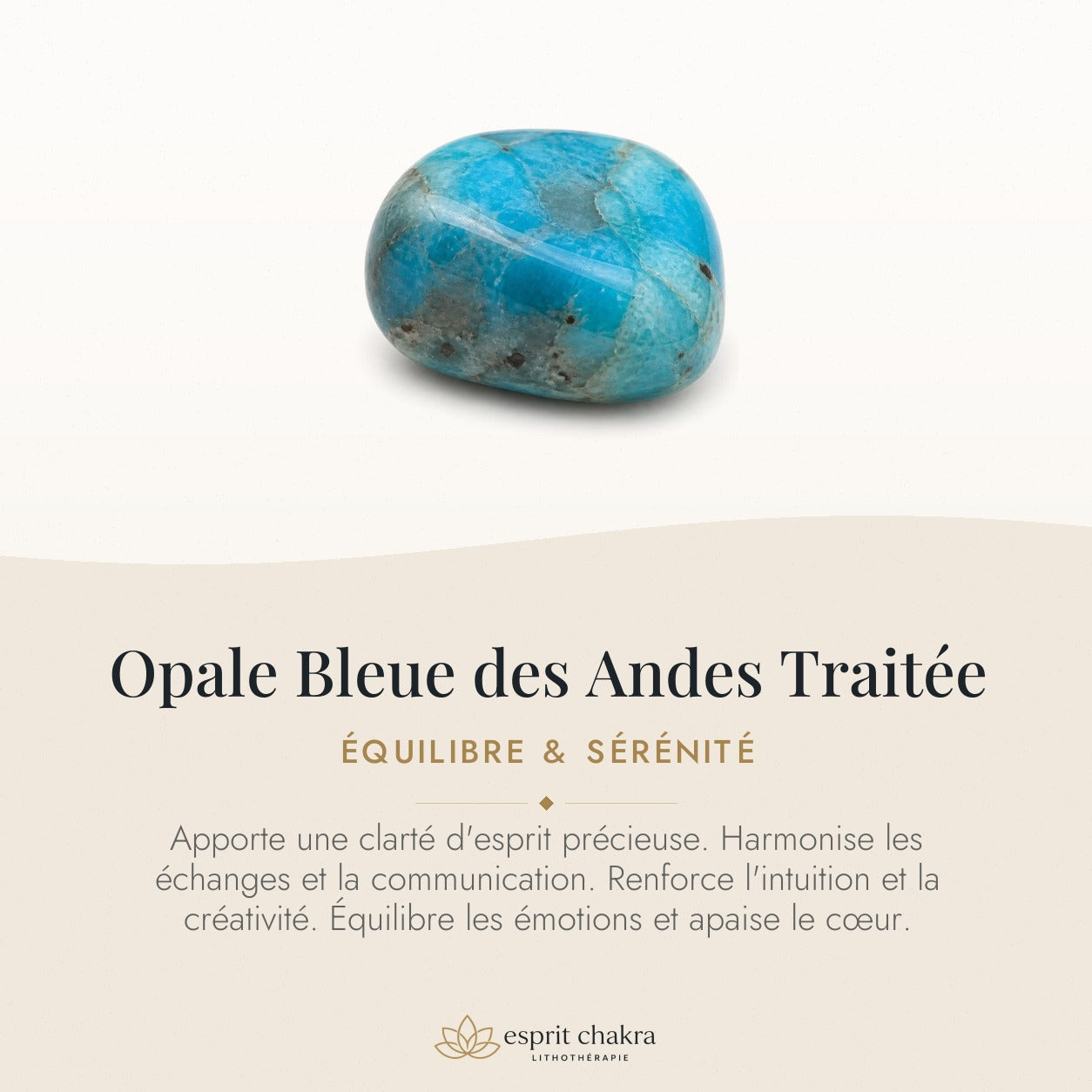 Bracelet Opale Bleue 6 mm – Rêverie Sereine — vertus de la pierre