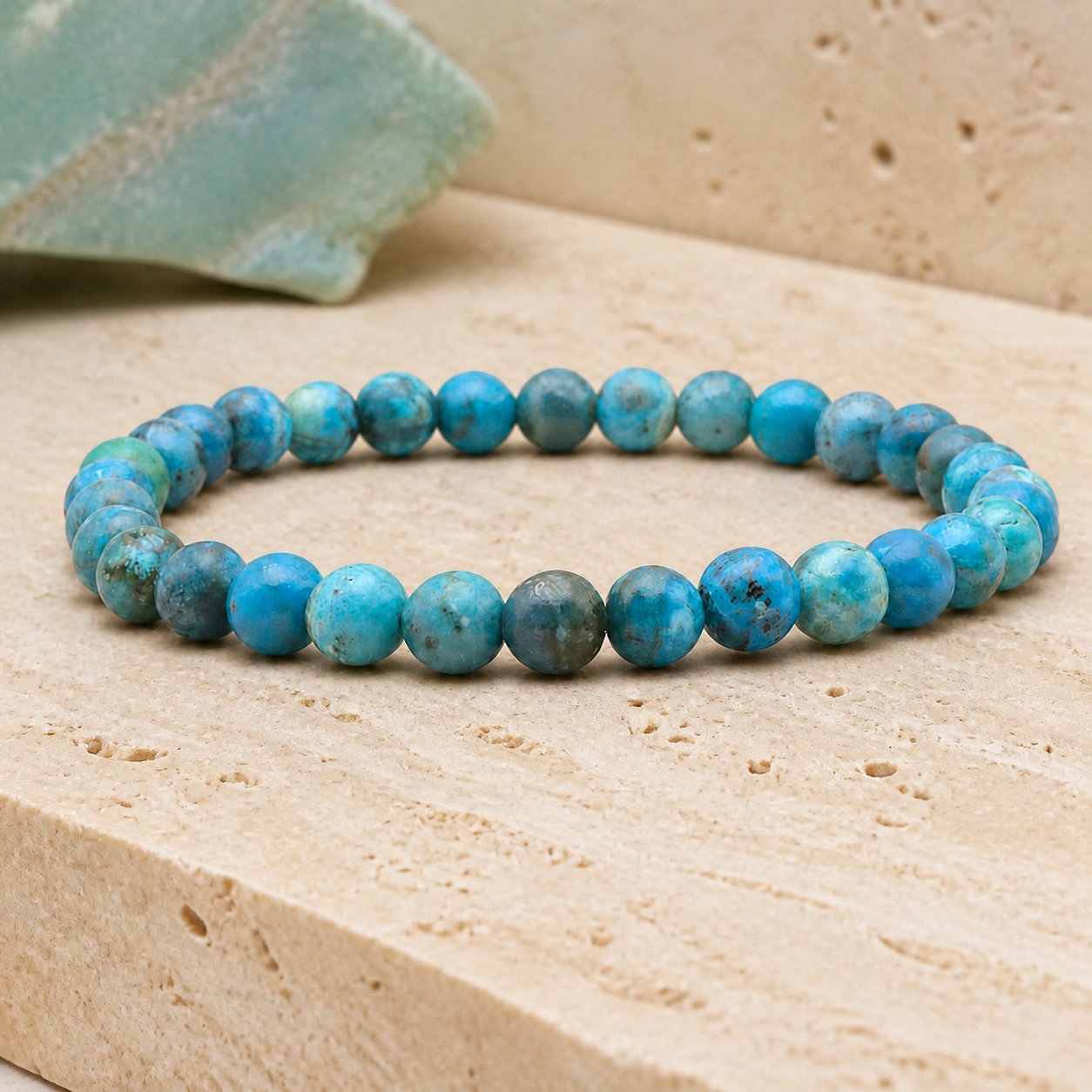 Bracelet Opale Bleue 6 mm – Rêverie Sereine