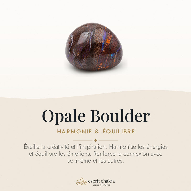 Bracelet Opale Boulder 10 mm – Harmonie de la Matière