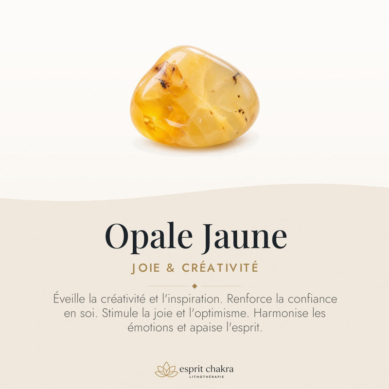 Bracelet Opale Jaune 6 mm – Joie de l’Imagination