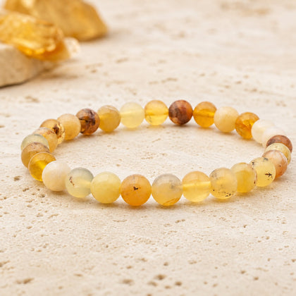 Bracelet Opale Jaune 6 mm – Joie de l’Imagination