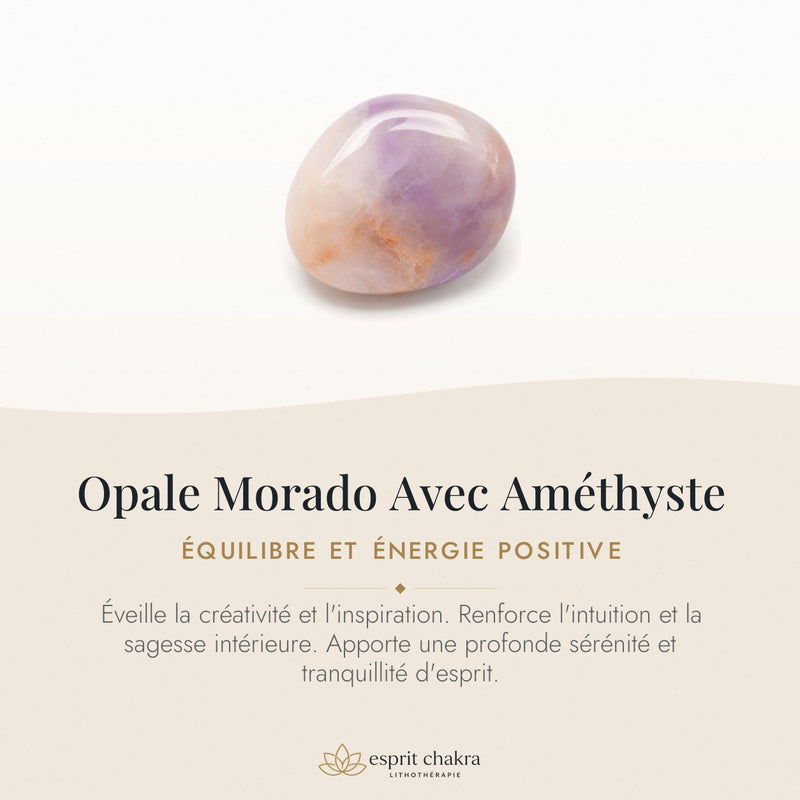 Bracelet Opale Morado 8 mm – Sérénité Vive