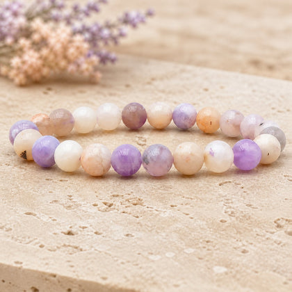 Bracelet Opale Morado 8 mm – Sérénité Vive