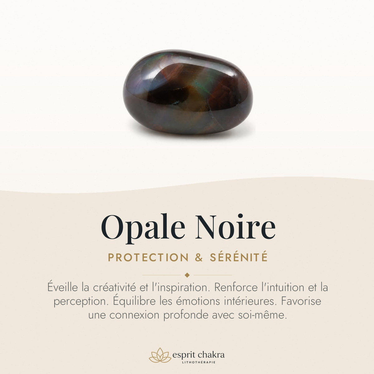 Bracelet Opale Noire 4 mm – Équilibre des Profondeurs — vertus de la pierre