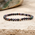 Bracelet Opale Noire 6 mm – Clairière Douce