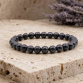 Bracelet Opale Noire 6 mm – Protection Profonde