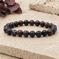 Bracelet Opale Noire 8 mm – Forêt Sereine
