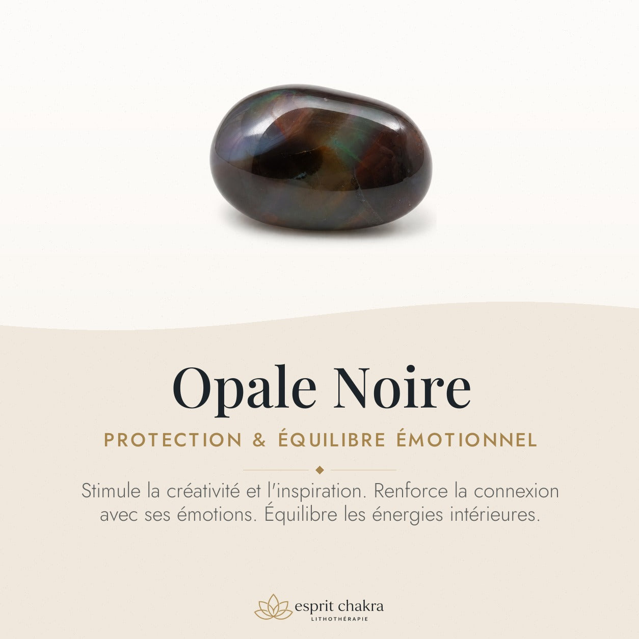 Bracelet Opale Noire 8 mm – Jardin Serein — vertus de la pierre
