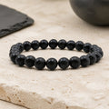 Bracelet Opale Noire 8 mm – Jardin Serein