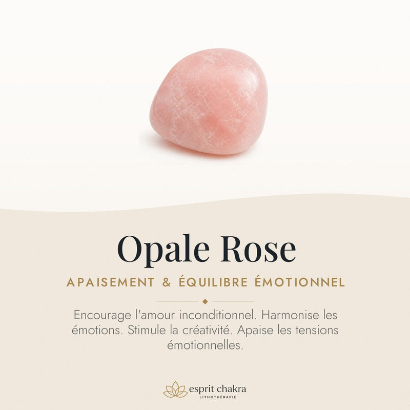 Bracelet Opale Rose 6 mm – Tendresse Simple