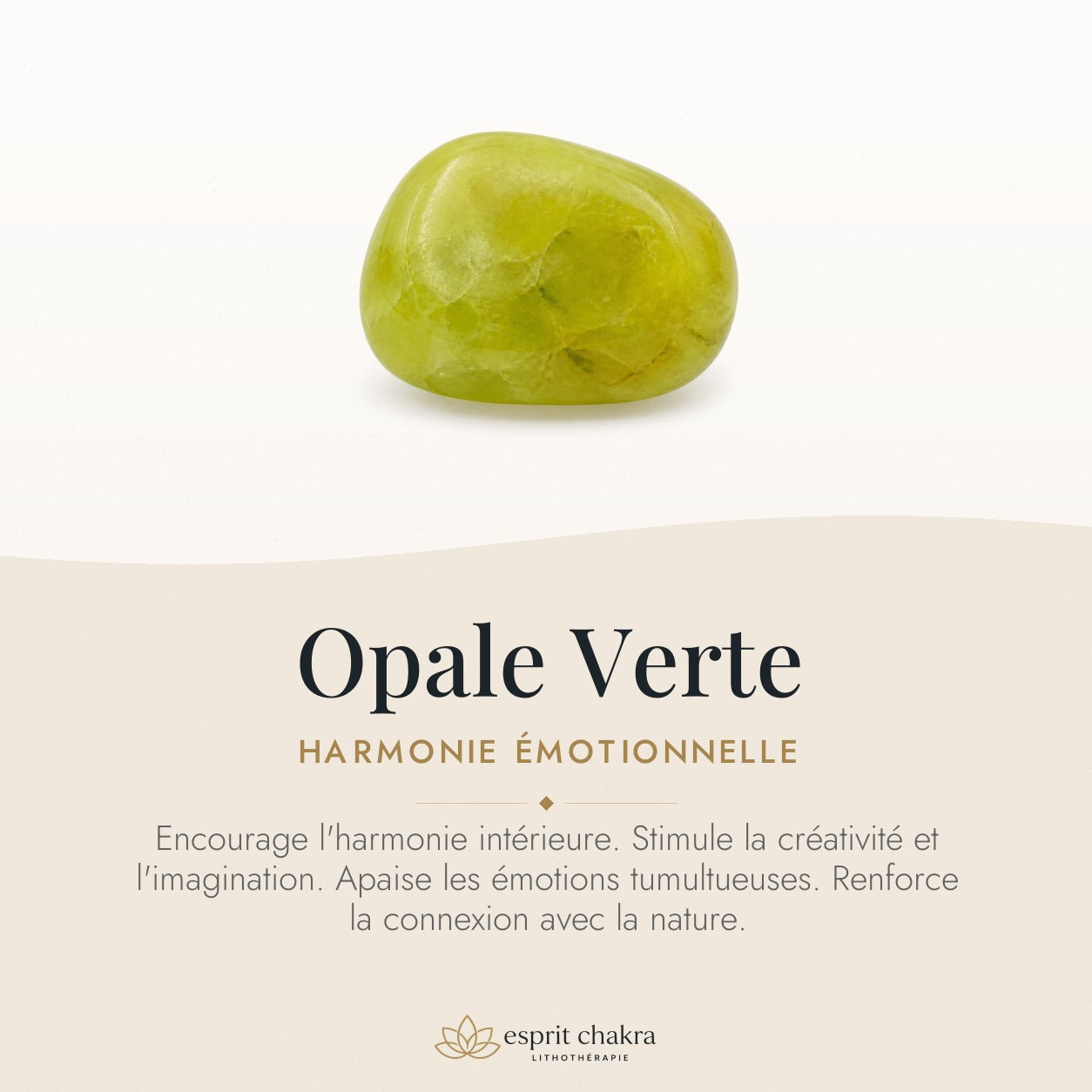 Bracelet Opale Verte 6 mm – Harmonie des Émotions — vertus de la pierre